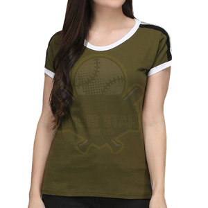 High Quality Women T <b>Shirt</b> Summer Casual Short Sleeve Crew Neck Canvas 100% Cotton Breathable Anti-Pilling Anti-Wrinkle Solid - Product Image 1