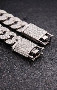 Collar de Cadena Cubana de Lujo de Plata 925 con Moissanita y Baño de Rodio, Engaste de Garra, Estilo Iced Out Hip Hop, Joyería Personalizada para Hombre para Boda - Product Image 5