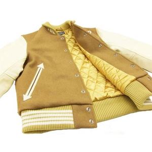 <b>Men's</b> Preppy Style Varsity <b>Jacket</b> Turn-down Collar Wool Polyester Autumn Wear Solid Color Button Closure Regular Fit - Product Image 6