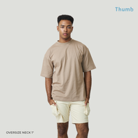 T-shirt oversize col coupe T-shirt Street Wear Style vintage personnaliser Logo DTG DTF impression ou broderie fabriqué en Thaïlande