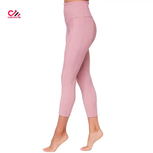 Custom Logo OEM Women's Plus Size Solid 2-Piece Yoga Set Breathable Quick Dry Eco-Friendly Seamless Sport Leggings High Quality - Product Image 6