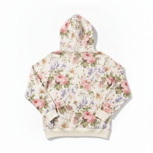 Sweat à capuche respirant pour homme en molleton 100 % polyester, motif floral, style streetwear, collection Printemps Essentiels, haute qualité - Product Image 3