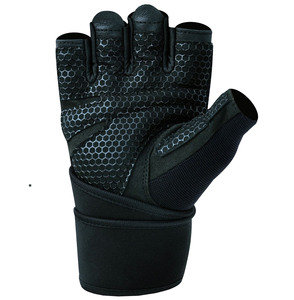 Fitness Exercise Gym Training Weight Lifting <b>Glove</b> Half Finger Gym Weightlifting Breathable Non Slip Adjustable Wrist Straps - Product Image 3