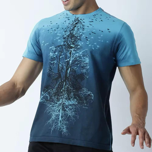 T-shirt en toile 100 % coton pour homme, imprimé numérique, design tendance, haute qualité, style classique 2026, écologique, en promotion en ligne - Product Image 4