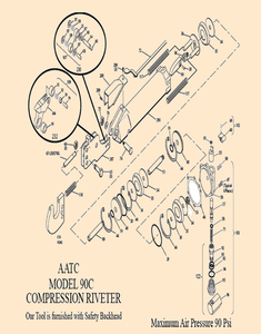 Alva Engineers 90C <b>Series</b> Pneumatic Heavy-Duty C Yoke Squeezers for Riveting - Product Image 4