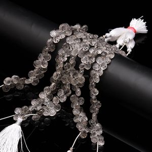 ลูกปัดหินควอตซ์ลายจุดธรรมชาติแกะสลักจากเปลือกหอยเจาะรูด้านข้างขนาด 9-10 มม. ลูกปัดควอตซ์ลายจุดแกะสลักด้วยมือสำหรับทำเครื่องประดับขายส่ง - Product Image 6