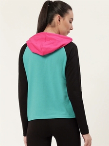 Women's <b>Hoodie</b> Today Is A New Day Print Black Long Sleeve Sweatshirt Regular Fit Knitted <b>Polyester</b> Spring Style - Product Image 2