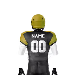 Uniforme de football américain léger sur mesure, manches courtes, vêtements d'entraînement personnalisés pour équipe, hommes - Product Image 5