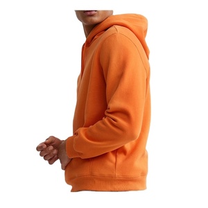 New Arrival Hot Selling Winter Men's <b>Fleece</b> 100% Cotton Hoodie with Pocket Customized Logo Design <b>Black</b> Plain Regular Fit - Product Image 2