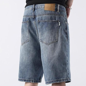 Pantalones Cortos de Mezclilla OEM Estilo Vintage con Lavado Ácido, Ajuste Holgado, de Algodón, para Streetwear, Personalizables al por Mayor - Product Image 4