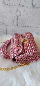 Bolso de Mano de Ganchillo con Hilo Metálico, Diseño Nuevo 2026, Tejido a Mano, Impermeable, Plegable, Unisex, para el Día de San Valentín, Noche - Product Image 5