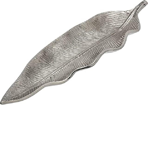 Bandeja de Servir de Metal con Forma Cuadrada y Asa en Forma de Hoja, para Fiestas, Interiores, Exteriores, Picnic, Almacenamiento - Product Image 4