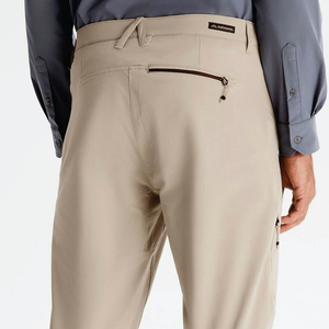 Pantalon Oxford léger à séchage rapide pour hommes, taille élastique, poches latérales, vêtements d'été décontractés - Product Image 4