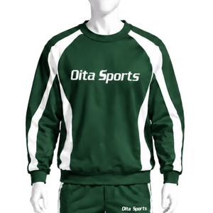 Conjunto Deportivo Unisex Verde Bosque, Sudadera con Capucha y Pantalones Jogger, Franja Lateral en Contraste, Ropa Deportiva Informal para Entrenamiento - Product Image 3