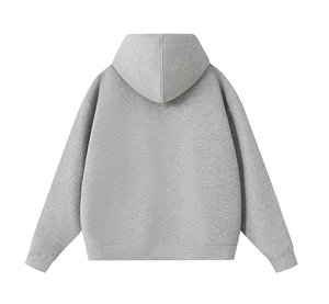 เสื้อฮู้ดดี้ไซส์ใหญ่แบบซิป คอตก ไหล่ตก ผ้าฝ้ายฟลีซ 100% ทรงโอเวอร์ไซส์ ผลิตในปากีสถาน - Product Image 6