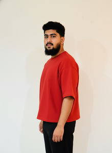 T-shirt pour homme à manches courtes, col rond, coupe classique, couleur unie, décontracté, en jersey de coton, t-shirt en coton surdimensionné pour homme - Product Image 2