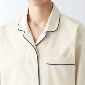Ensemble de pyjama en coton uni pour femmes, manches longues, capuche avec cordon de serrage, coupe régulière, léger, vêtements décontractés d'automne, poches latérales 2 1 - Product Image 3
