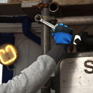 Gants de mécanicien personnalisés en cuir synthétique Amara, gants de travail robustes, antidérapants, multi-usages - Product Image 2