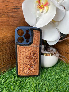 เคสโทรศัพท์หนังแท้14 Pro/15 Pro, ใหม่ล่าสุดเคสมือถือหนังแท้หรูหราสไตล์ตะวันตก - Product Image 2