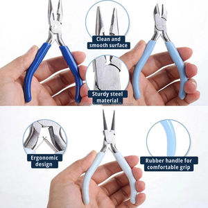 Juego de 3 Pinzas de Precisión para Joyería, Acero Inoxidable, 5 Pulgadas, 1 Año de Garantía, Manualidades DIY - Product Image 3
