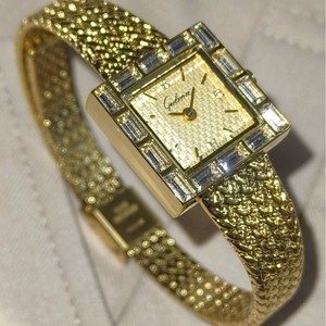 Reloj de Cuarzo Analógico Vintage de Lujo para Mujer, Cristal Hardlex, Correa de 10 mm, Caja de Latón, Forma Cuadrada, Diseño de Espiga, Movimiento Miyota, 3 BAR - Product Image 1