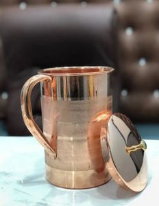 Ensemble de carafes en cuivre haut de gamme pour servir l'eau, ensemble métallique réutilisable avec verres, vaisselle durable et réutilisable pour la cuisine et la salle à manger - Product Image 1