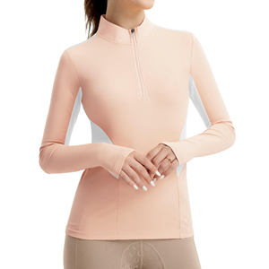Wholesale New Arrival Custom Logo Equestrian Horse Riding Top Horse Riding <b>Base</b> <b>Layer</b> Women <b>Long</b> <b>Sleeve</b> Equestrian Riding Shirt - Product Image 1