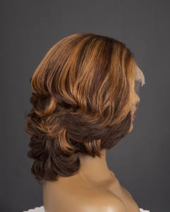 Extensión de cabello humano vietnamita Peluca de corte de capa ondulada 300g HD peluca frontal completa de encaje de lujo de alta calidad para mujeres - Product Image 2