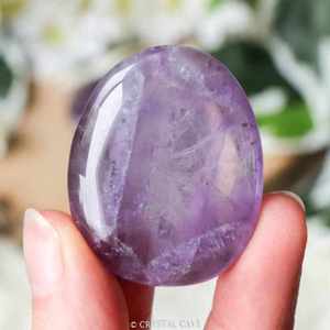 Pierre ovale en améthyste violette naturelle, cristal de guérison, pierre de paume pour la méditation Reiki, améthyste naturelle en gros - Product Image 3