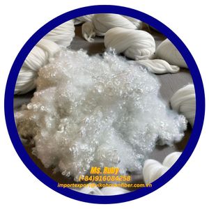 100% Recycled 4D HCS Polyester <b>Staple</b> Fibers 100% Hollow Conjugated Synthetic VIKOHASAN Fiber Siliconized Filling Concrete - Product Image 5