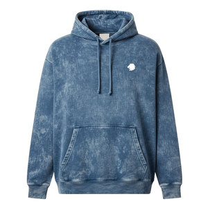 Nouveaux arrivages : sweats à capuche pour hommes en coton mélangé, lavage acide, logo personnalisé de haute qualité, faible MOQ. - Product Image 1
