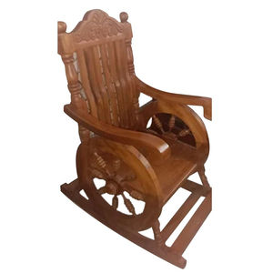 Silla de Madera de Acacia Tejida a Mano con Asiento Natural, Estilo Mid-Century, Reclinable, Cómoda, para Patio, Jardín y Terraza - Product Image 1