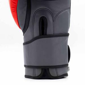 Most Popular Fighting Boxing Training <b>Gloves</b> Durable Material Adjustable Wrist Strap Black with Red Accents for Adult OEM Supply - Product Image 6