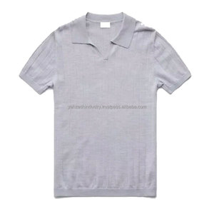 2023 Pakistán hizo cómodo algodón/fibra de bambú para camiseta Polo para hombres patrón sólido diseño único - Product Image 5