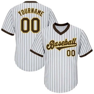 Custom Printed Baseball Jersey Front Unisex Adult Breathable Polyester Sportswear Uniform Set OEM Service - Product Image 1