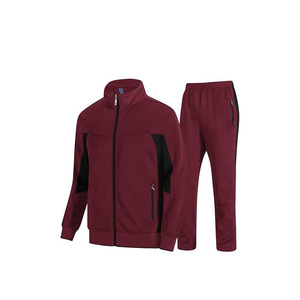 Ensemble de survêtement avec sweat-shirt zippé et pantalon de jogging, tenue de sport chaude pour la gym et l'entraînement - Product Image 4