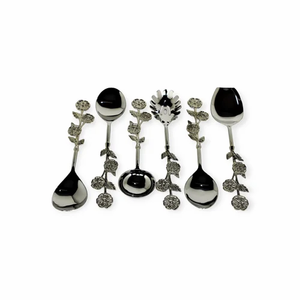Ensemble de saladiers en métal à motif de branches en relief, artisanat indien, pour mariages, hôtels, restaurants et fêtes - Product Image 3