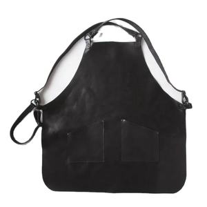 Tablier de cuisine personnalisé avec sangle réglable en cuir Crazy Horse pour le travail polyvalent, tabliers de chef - Product Image 1