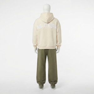 Custom Men <b>Oversized</b> Hoodie <b>Jogger</b> Set Cotton Fleece Washed Two Tone Rhinestone Streetwear Tracksuit OEM Wholesale - Product Image 4
