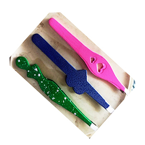 Pinzas para Cejas ASAP Ecológicas Hechas a Mano, Clásicas, Mini, con Diseño de Rayas de Zebra, de Acero Inoxidable, Punta Puntiaguda, Recubrimiento en Polvo - Product Image 5