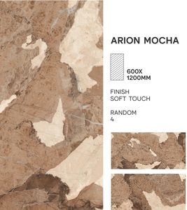 Carrelage Grephit au toucher doux 600x1200, texture lisse moderne de luxe, finition brillante (S) - Product Image 3