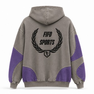 เสื้อฮู้ดดี้โอเวอร์ไซส์ผู้ชาย พรีเมียม สตรีทแวร์ เสื้อสเวตเชิ้ตผู้ชายโอเวอร์ไซส์ ผ้าฝ้ายเนื้อนุ่ม ทรงหลวม ใส่สบาย - Product Image 2