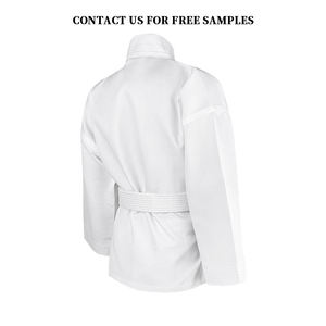 Uniforme de karaté blanc pour adultes unisexe, 100% coton, vêtements d'arts martiaux durables, coupe régulière, teinture unie, service OEM - Product Image 3