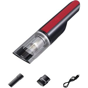 Aspirapolvere Portatile per Auto con Ricarica USB, Senza Fili, Rosso, Forte Aspirazione, Mini Aspirapolvere Ricaricabile per Casa - Product Image 2