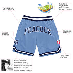 <b>Customized</b> Sports Team Shorts 100% Polyester Mesh Sublimated Club Name Training Basketball Athletic Shorts for Teamwear - Product Image 5