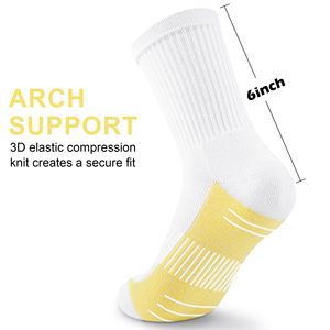 White Athletic Crew <b>Socks</b> Cotton Bamboo Fiber Breathable Running Training <b>Socks</b> for Adults Summer Sport Wear - Product Image 3