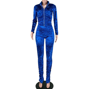 Custom Velvet <b>Tracksuit</b> Custom Winter <b>Velour</b> Sweat Suit 2Piece <b>Women</b> Jogging Track Suit Flared Pants Hooded Top Casual Loose - Product Image 4