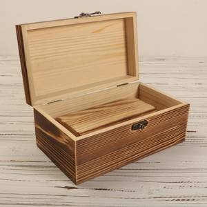 Caja de Joyería de Madera Natural Hecha a Mano con Diseño Clásico, Estuche de Madera Sólida Reutilizable, Contenedor de Almacenamiento Sostenible - Product Image 4