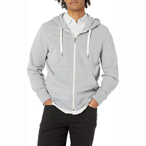ODMOEM Vente en gros de sweats à capuche pour hommes de toutes tailles, sweats à capuche entièrement zippés avec logo personnalisé pour homme et femme, sweats à capuche de haute qualité avec fermeture éclair - Product Image 4