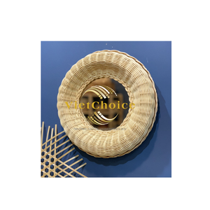 Super Sale Modern Natural Rattan Woven <b>Mirror</b> Eco-Friendly From Vietchoice - Product Image 1
